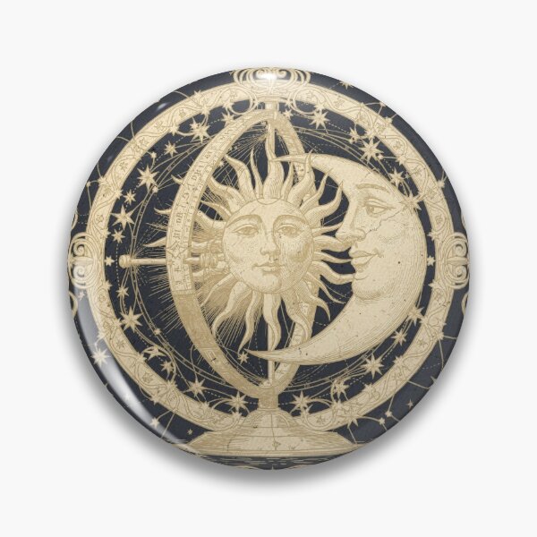 Item preview, Gilded Sun and Moon Astrolabe designed and sold by PictorialWhimsy.