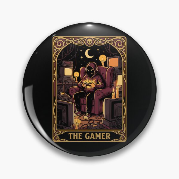 Item preview, The Gamer Tarot Card - Retro Video Game Occult Art designed and sold by FernaRoje.