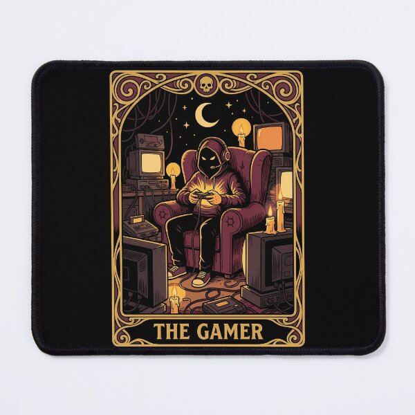 Item preview, The Gamer Tarot Card - Retro Video Game Occult Art designed and sold by FernaRoje.