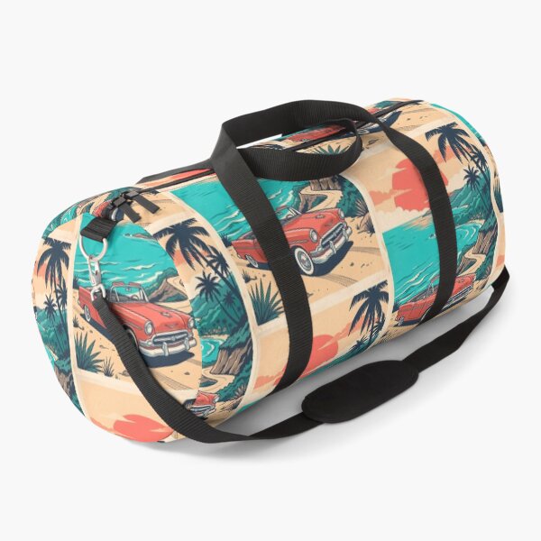 Item preview, Vintage Red Classic Car Parked by the Sea – Retro Coastal Beach Drive Design designed and sold by Sea Gem.