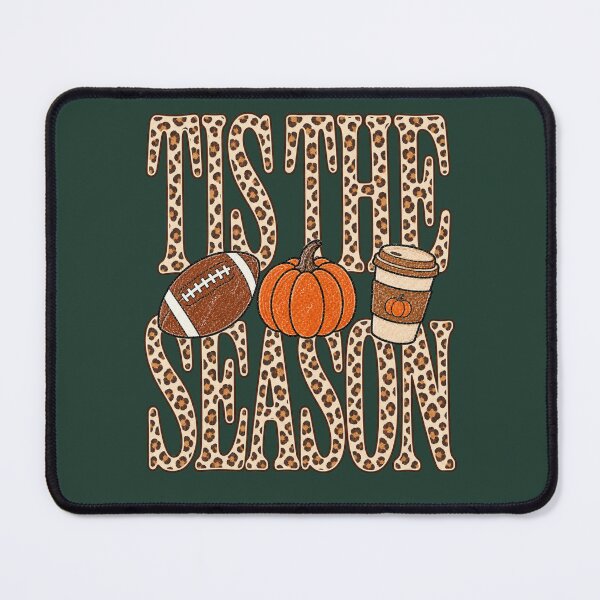 Item preview, Tis The Season Leopard Fall Football Pumpkin Coffee Art designed and sold by AmiGraph.