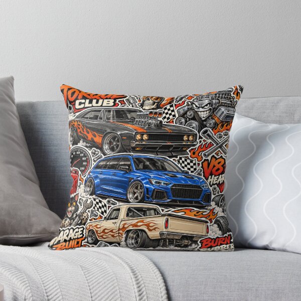 Item preview, Torque Club – Muscle Cars & Supercharged Garage Sticker Bomb designed and sold by Inked Legacy.