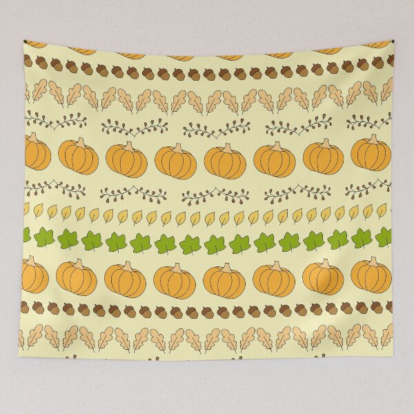 Item preview, Cute Pumpkin Acorn Stripe Autumn Botanical Pattern Travel designed and sold by FestivityFinds.