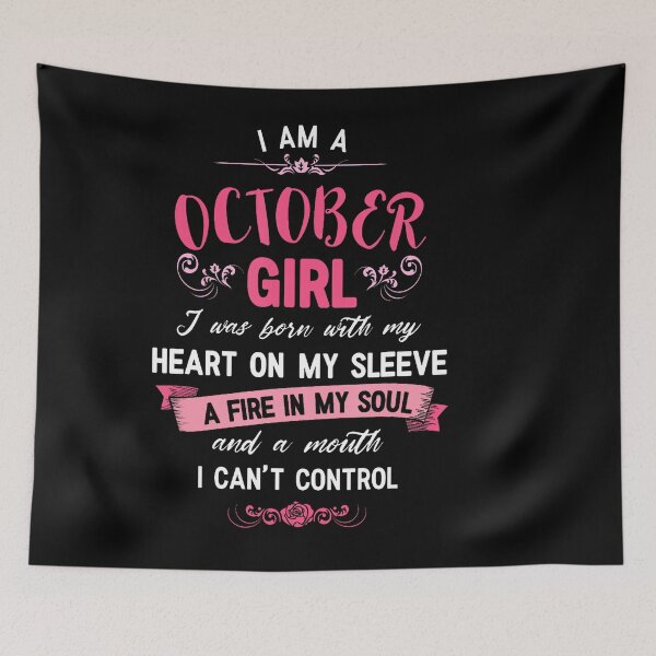 Item preview, I Am An October Girl Birthday Celebration designed and sold by LouisaOReilly.