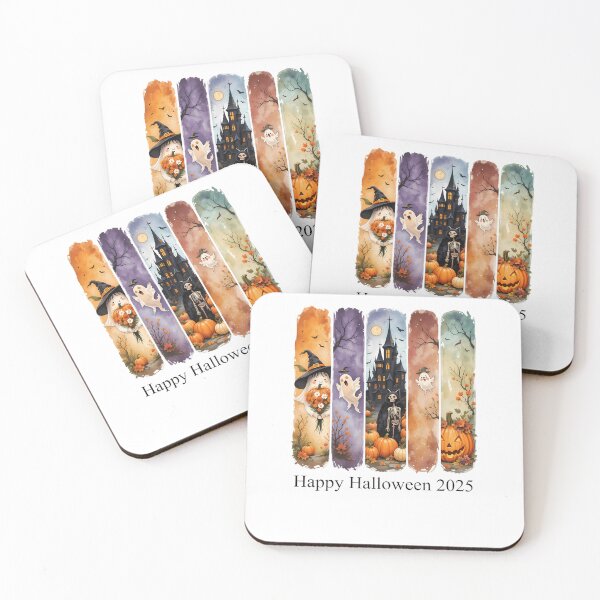 Item preview, Cute Autumn Halloween Watercolor Bookmark Pattern designed and sold by MabelMLenn.