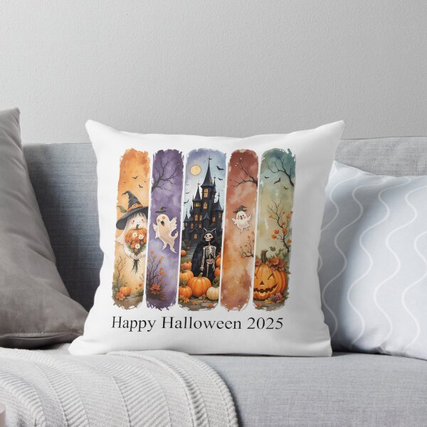 Item preview, Cute Autumn Halloween Watercolor Bookmark Pattern designed and sold by MabelMLenn.