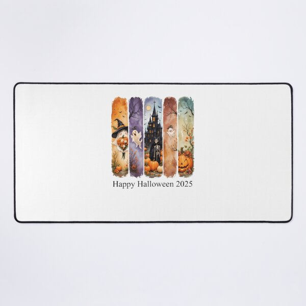 Item preview, Cute Autumn Halloween Watercolor Bookmark Pattern designed and sold by MabelMLenn.