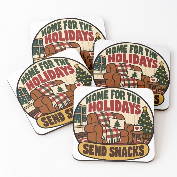Item preview, Introvert Gift - Home For The Holidays Send Snacks designed and sold by RedRubyBubble.