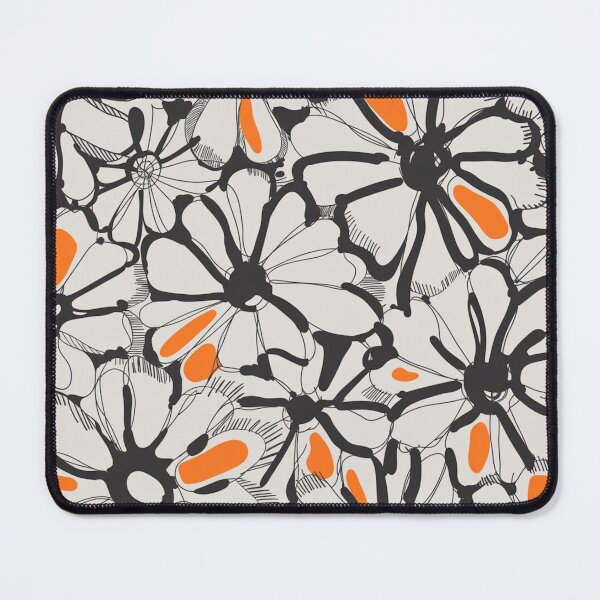 Item preview, Bold Sketch Daisy Floral Pattern designed and sold by Mindful Wall Art Studio.