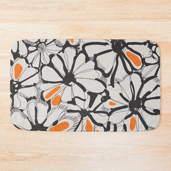 Item preview, Bold Sketch Daisy Floral Pattern designed and sold by Mindful Wall Art Studio.