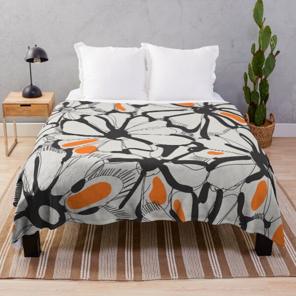 Item preview, Bold Sketch Daisy Floral Pattern designed and sold by Mindful Wall Art Studio.