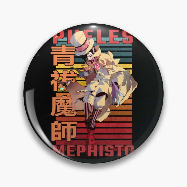 Item preview, Mephisto-Pheles-Blue-Exorcist-Retro-Anime-Design designed and sold by KeylaFloyd.