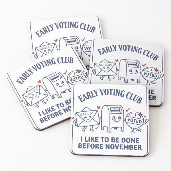 Item preview, Early Voting Club I Like To Be Done Before November designed and sold by PaletteFld.