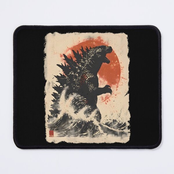 Item preview, Gojira Minus Zero Retro Monsters Vintage Great Wave Fan Art designed and sold by BryantDylanLove.