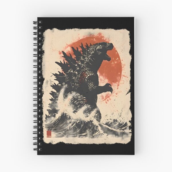 Item preview, Gojira Minus Zero Retro Monsters Vintage Great Wave Fan Art designed and sold by BryantDylanLove.