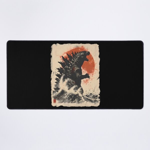 Item preview, Gojira Minus Zero Retro Monsters Vintage Great Wave Fan Art designed and sold by BryantDylanLove.