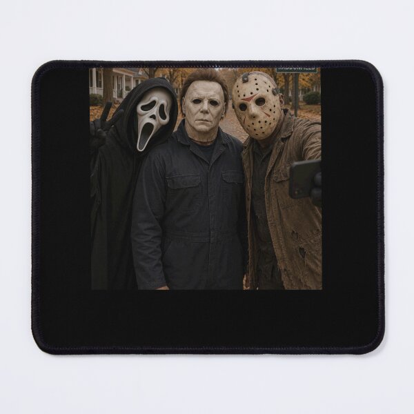 Item preview, Michael Myers Tshirts Jason Voorhees Ghostface Taking A Selfie Halloween designed and sold by griffithrbb35.