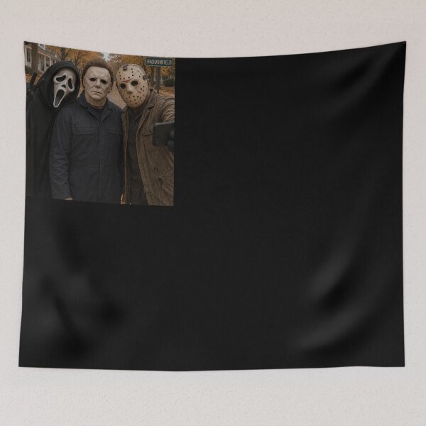 Item preview, Michael Myers Tshirts Jason Voorhees Ghostface Taking A Selfie Halloween designed and sold by griffithrbb35.