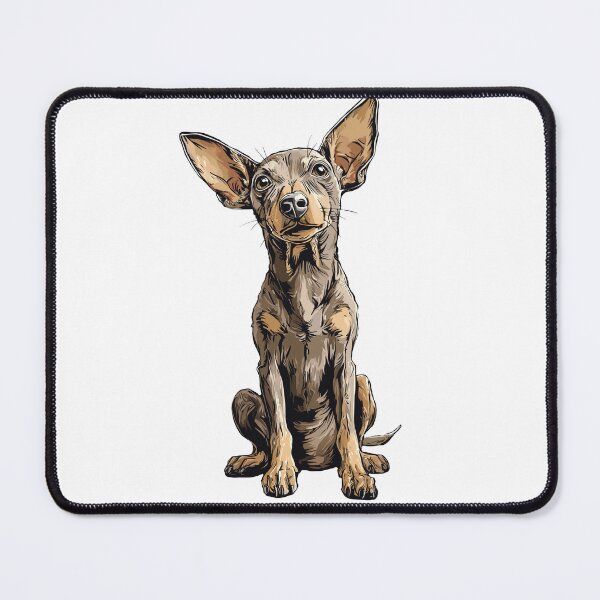 Item preview, Grey and Tan Miniature Pinscher Dog Illustration designed and sold by whyitsme.