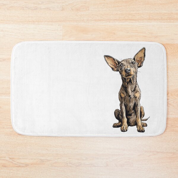 Item preview, Grey and Tan Miniature Pinscher Dog Illustration designed and sold by whyitsme.