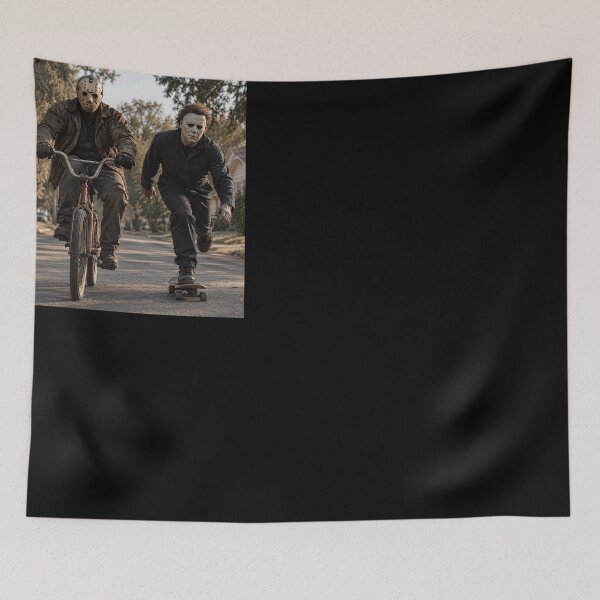 Item preview, Michael Myers Tshirts Jason Voorhees Riding Bikes Halloween designed and sold by griffithrbb35.