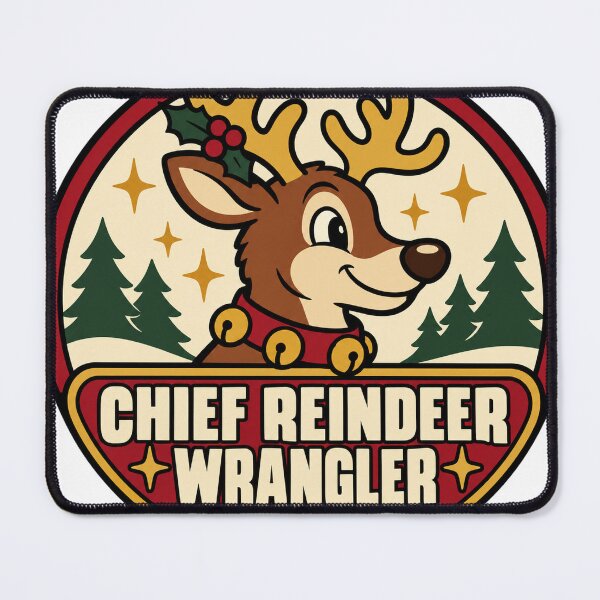 Item preview, Reindeer Gift - Chief Reindeer Wrangler designed and sold by RedRubyBubble.