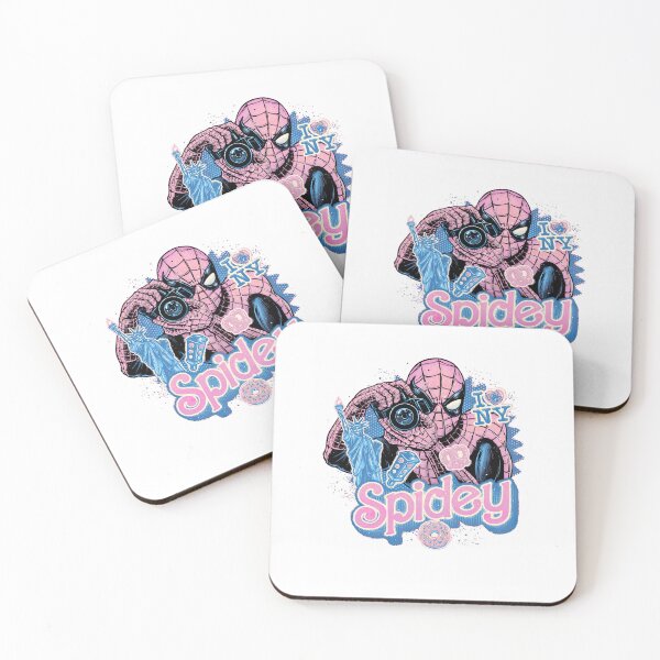 Item preview, Pink Web Superhero Photographer New York Street Food Pop Art designed and sold by EmmaSchaffer1.