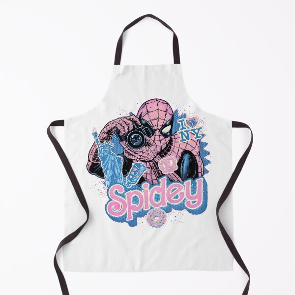 Item preview, Pink Web Superhero Photographer New York Street Food Pop Art designed and sold by EmmaSchaffer1.