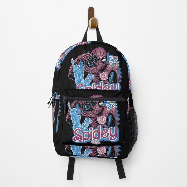Item preview, Pink Web Superhero Photographer New York Street Food Pop Art designed and sold by EmmaSchaffer1.