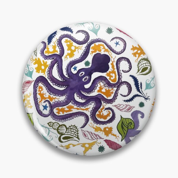 Item preview, Colourfull Minoan Octopus designed and sold by beantownie.