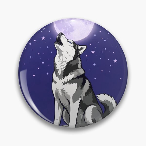 Item preview, Born to Howl Siberian Husky Howling at Moon designed and sold by The Daily Grin.