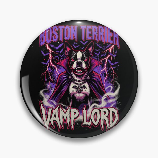 Item preview, Boston Terrier Vampire Halloween 90s Vintage Bootleg Art designed and sold by MTRBSK11.