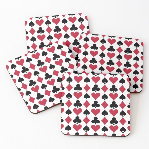 Item preview, Medium Card suits - Playing Card Suits Pattern Red Black Hearts Spades Diamonds designed and sold by DColourMuse.