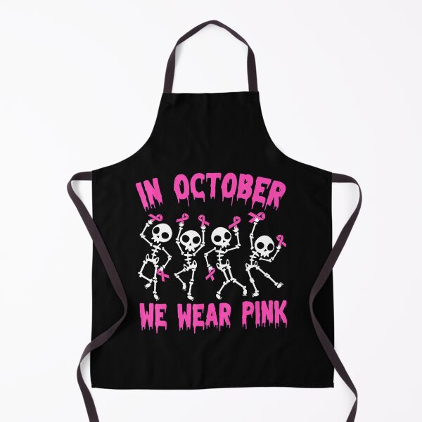 Item preview, October We Wear Pink Breast Cancer Awareness Skeleton designed and sold by LouisaOReilly.