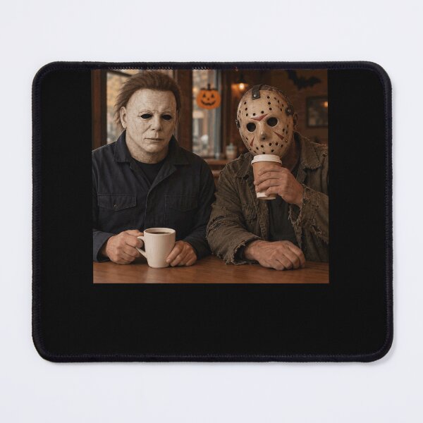 Item preview, Michael Myers Tshirts Jason Voorhees Drinking Together Horror designed and sold by griffithrbb35.