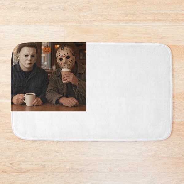 Item preview, Michael Myers Tshirts Jason Voorhees Drinking Together Horror designed and sold by griffithrbb35.