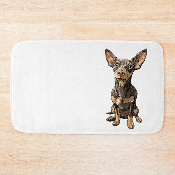 Item preview, Chocolate and Tan Miniature Pinscher Dog Illustration designed and sold by whyitsme.