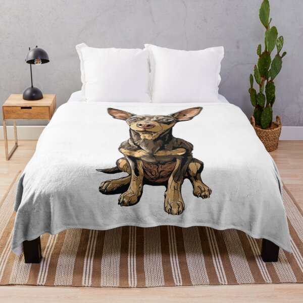 Item preview, Chocolate and Tan Miniature Pinscher Dog Illustration designed and sold by whyitsme.