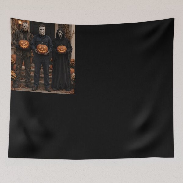 Item preview, Michael Myers Tshirts Jason Voorhees And Ghostface With Halloween Pumpkin designed and sold by griffithrbb35.