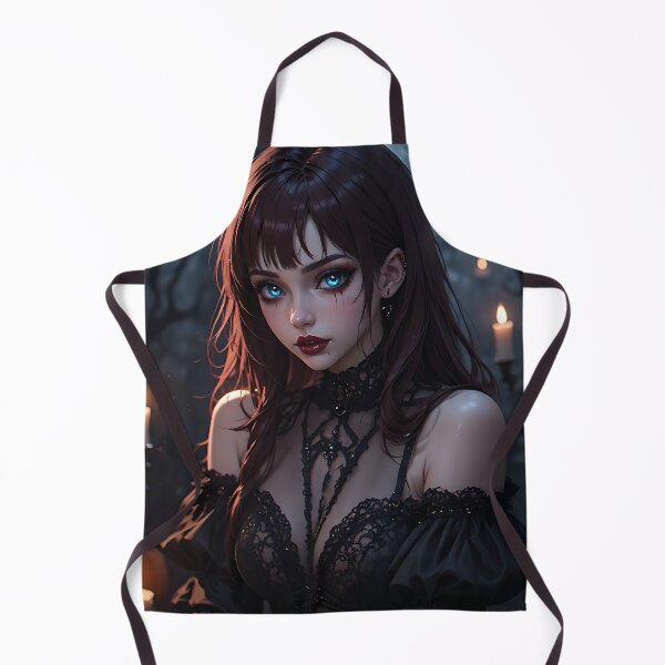 Item preview, Hot Halloween Anime Babe Goth Mommy Waifu Woman designed and sold by Your New Fixation.