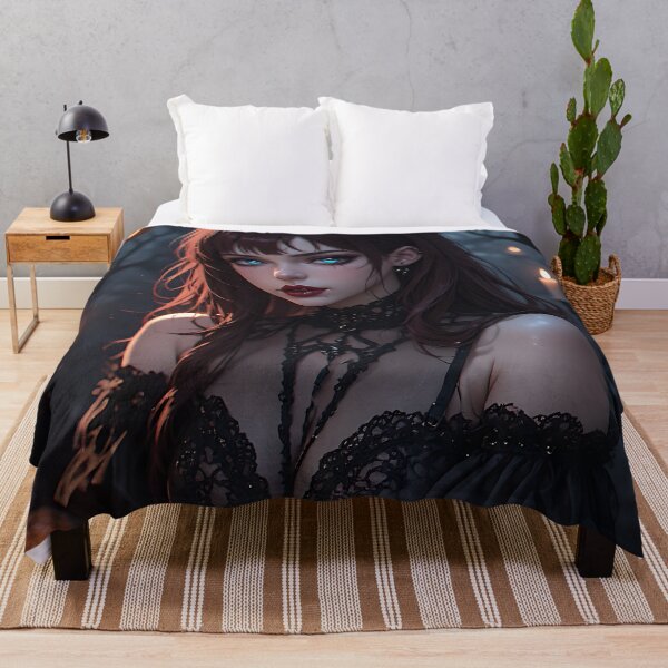 Item preview, Hot Halloween Anime Babe Goth Mommy Waifu Woman designed and sold by Your New Fixation.