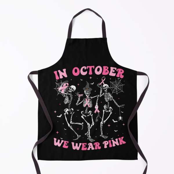 Item preview, October We Wear Pink Halloween Breast Cancer Skeleton designed and sold by HayleePacoch.