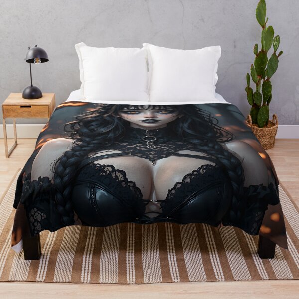 Item preview, Hot Halloween Anime Babe Goth Mommy Waifu Woman designed and sold by Your New Fixation.