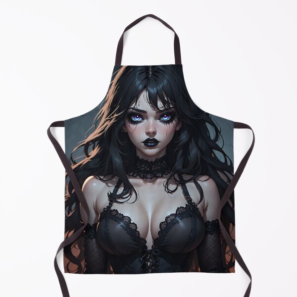 Item preview, Hot Halloween Anime Babe Goth Mommy Waifu Woman designed and sold by Your New Fixation.