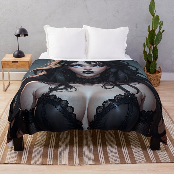 Item preview, Hot Halloween Anime Babe Goth Mommy Waifu Woman designed and sold by Your New Fixation.