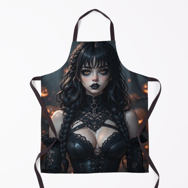 Item preview, Hot Halloween Anime Babe Goth Mommy Waifu Woman designed and sold by Your New Fixation.
