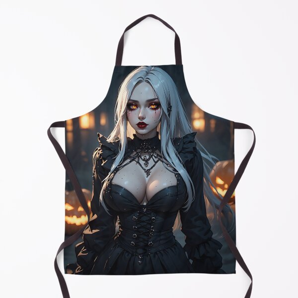 Item preview, Hot Halloween Anime Babe Goth Mommy Waifu Woman designed and sold by Your New Fixation.