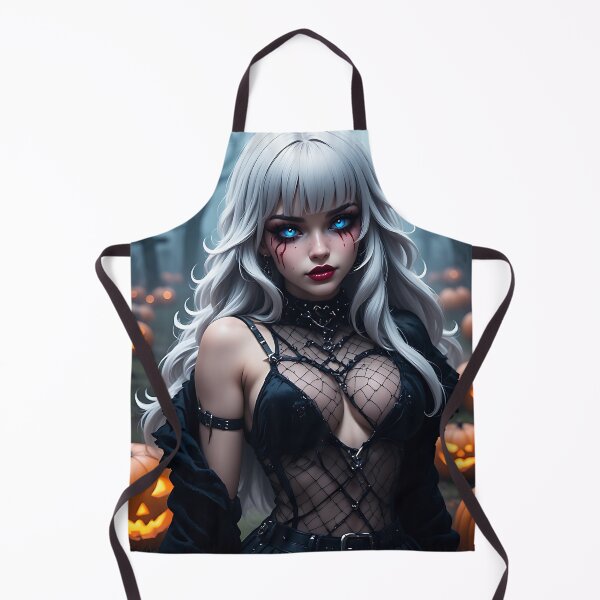 Item preview, Hot Halloween Anime Babe Goth Mommy Waifu Woman designed and sold by Your New Fixation.