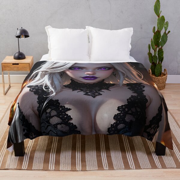 Item preview, Hot Halloween Anime Babe Goth Mommy Waifu Woman designed and sold by Your New Fixation.