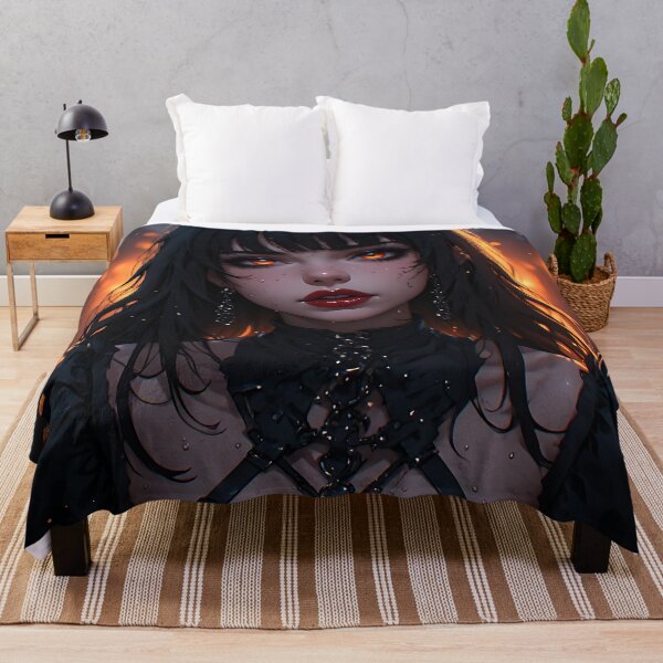 Item preview, Hot Halloween Anime Babe Goth Mommy Waifu Woman designed and sold by Your New Fixation.